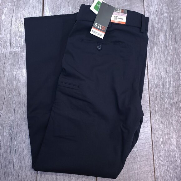 5.11 Tactical Pants Women’s 20 Navy PDU Class A Flex-Tac Wool Blend Unhemmed - Picture 1 of 10